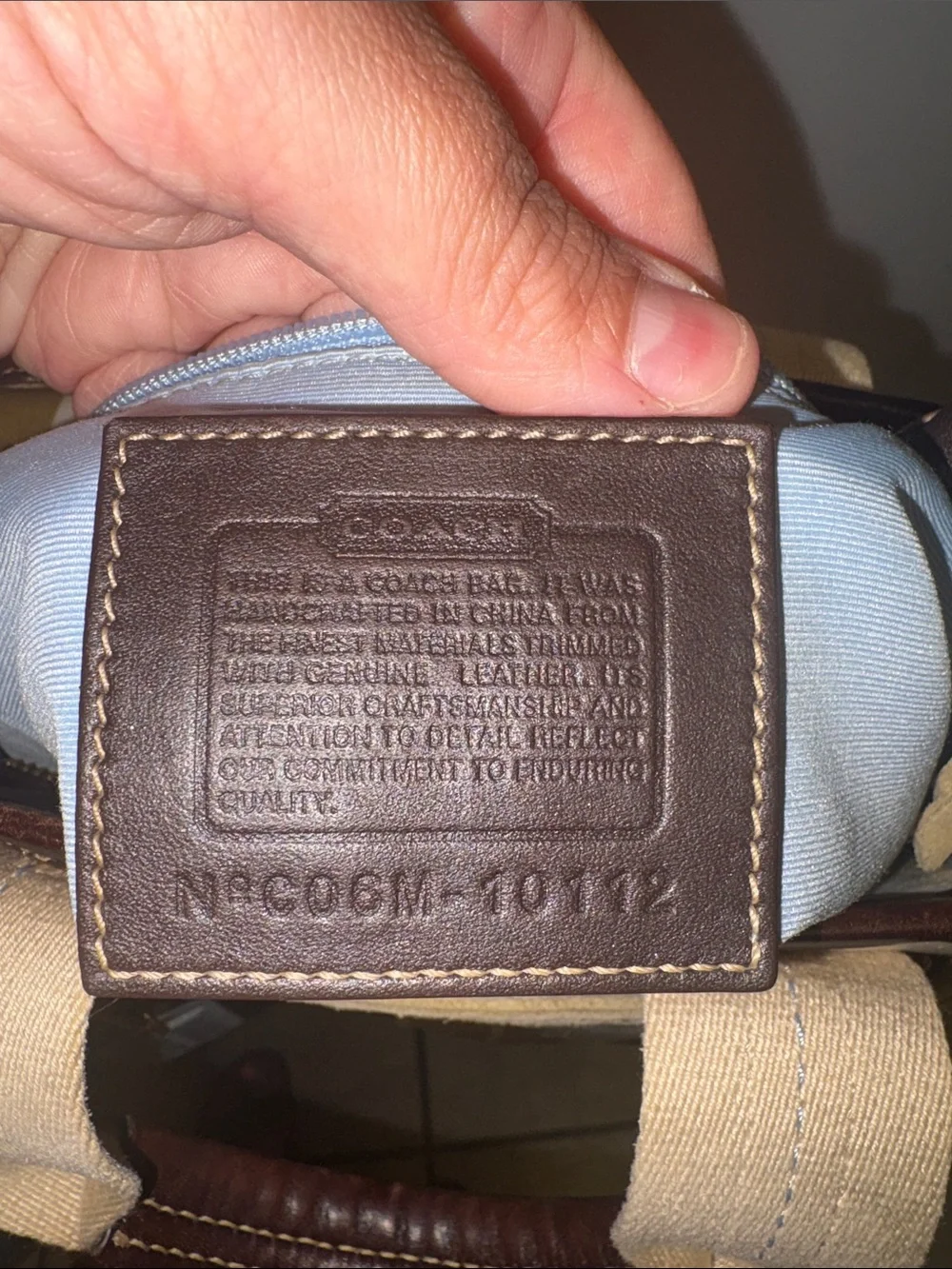 06' Vintage Coach Hampton Tote Style # 10112